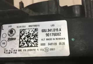 60U941019A Фара ЛЭД LED левая Skoda Rapid Арт 519834384TP, вид 8