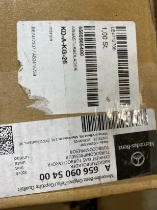A6560905400 ТУРБОКОМПРЕССОР Mercedes CLA c118 Арт SP25595, вид 11