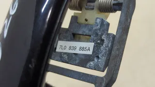 7L0839885A Ручка наружная задняя левая черная Volkswagen Touareg 1 Арт 20314703, вид 2