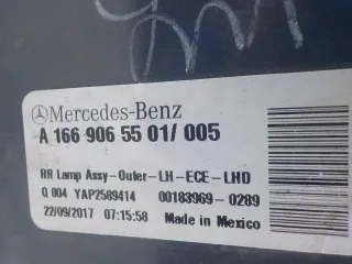 A1669065501 Фонарь задний левый наружный Mercedes GLS X166 Арт BIT521790, вид 5