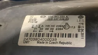 5N2941032K Фара передняя правая Volkswagen Tiguan 1 Арт 8963559, вид 5