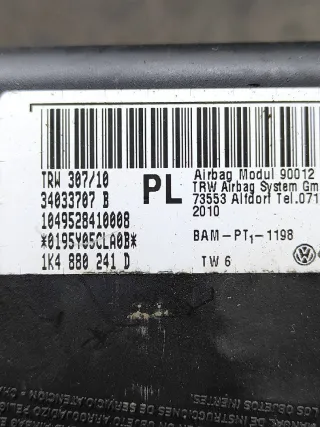 1K4880241D Подушка безопасности боковая (в сиденье) Skoda Octavia A5 Арт 51457, вид 5