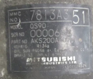7813A351 Компрессор кондиционера Mitsubishi Outlander 1 Арт AL15530515629, вид 4