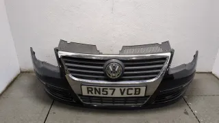 3C0807217D Бампер передний черный Volkswagen Passat B6 Арт 20217988, вид 1