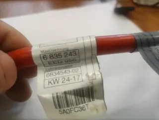 61126834543 Плюсовой провод BMW 3 F30/F31/GT F34 Арт VZ237065, вид 7