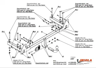  Прицепное устройство (фаркоп) Audi A6 C4 (S6,RS6) Арт car0084477
