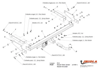  Прицепное устройство (фаркоп) Renault Symbol 1 Арт car0050832_2, вид 1