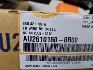 AU26101600R00 Крыло переднее правое Audi A4 B8 Арт ZAP351791, вид 2