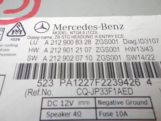 A2129008328 Магнитола (аудио система) Mercedes E W212 Арт AL14681508543, вид 4