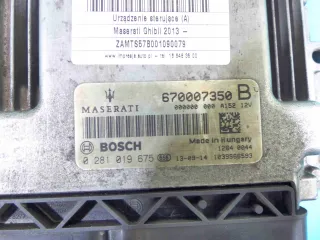 0281019675,,670007350 Блок управления двигателем Maserati Ghibli Арт AL14237752801, вид 3