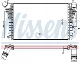 96568 Интеркулер Volkswagen Golf 5 Арт AL15172725842, вид 6
