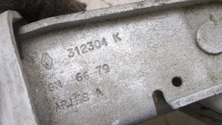 312304K,6679 Петля двери задней левой белая Opel Vivaro A Арт 20389623, вид 2