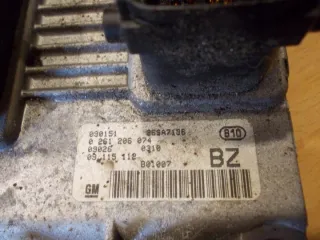 0261206074 09166814 Блок управления двигателем Opel Corsa C Арт e862421, вид 3