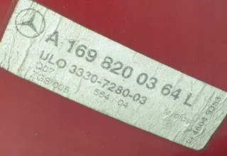A1698200364 Фонарь задний левый Mercedes A W169 Арт e1049594, вид 3