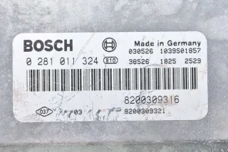 0281011324 8200309316 Блок управления двигателем Renault Laguna 2 Арт e1411659, вид 3