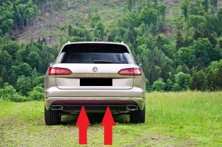760945103 Бампер задний Volkswagen Touareg 3 Арт e1874979, вид 3