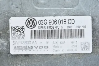 03G906018CD 5WP45600AA Блок управления двигателем Volkswagen Passat B6 Арт e2042438, вид 2