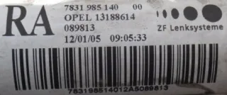 RA13188614 Рулевая рейка Opel Astra H Арт e3185474, вид 2