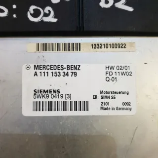 A1111533479 Блок управления двигателем Mercedes C W203 Арт e4935944, вид 2