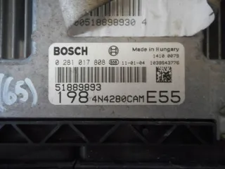 0281017808 51889893 067851877615 Блок управления двигателем Fiat Bravo 2 Арт e5110586, вид 2