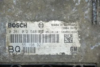 0281012548 55198921 Блок управления двигателем Opel Astra H Арт e5206908, вид 3