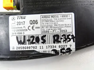 2058600702 Подушка безопасности Mercedes C W205 Арт e5535574, вид 2