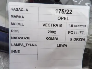 09153153 Фонарь задний левый Opel Vectra B Арт e5801995, вид 4