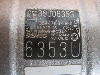 39006353 Z10XEP Z12XEP Z14XEP A12XER A14XER B14XER B12XER Компрессор кондиционера Opel Corsa E Арт e5965745, вид 4