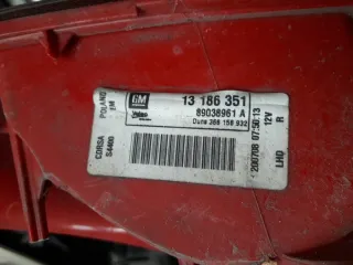 13186351 Фонарь задний правый Opel Corsa D Арт e6085218, вид 3