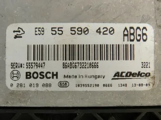 55590420 0281019088 Блок управления двигателем Opel Zafira C Арт e6093367, вид 4