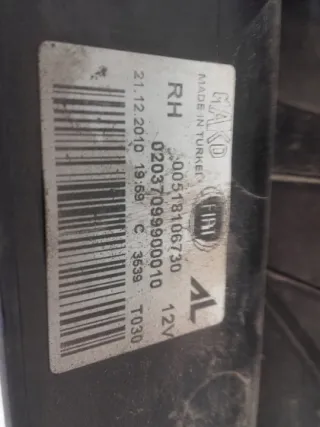 02037099900010 Фонарь задний правый Fiat Doblo 2 Арт e6174212, вид 3