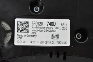 5F0920740D Щиток приборов (приборная панель) Seat Leon 3 Арт e6567708, вид 3