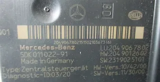 2049067802 Блок управления (другие) Mercedes C W204 Арт e6581193, вид 2