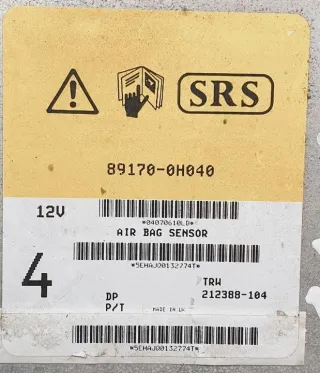 89170-0H040 Блок AirBag Citroen C1 1 Арт e6854532, вид 3