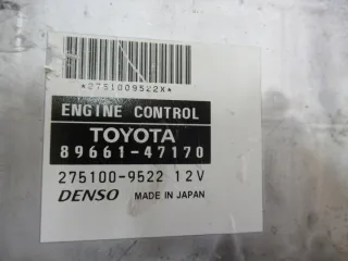 89661-47170 275100-9522 Блок управления двигателем Toyota Prius 2 Арт e6940932, вид 2
