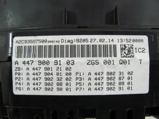 A4479009103 Щиток приборов (приборная панель) Mercedes Vito W447 Арт e7055151, вид 3