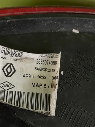 265551445R Фонарь задний левый Renault Clio 4 Арт e7096883, вид 3