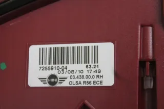 7255910 Фонарь задний правый MINI Cooper R56 Арт e7126447, вид 4