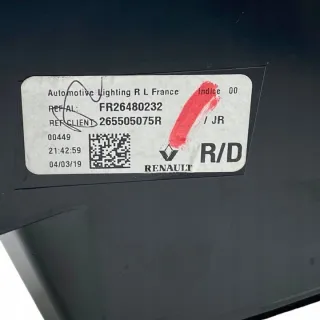 265505075R Фонарь задний правый Renault Talisman 1 Арт e7224269, вид 12