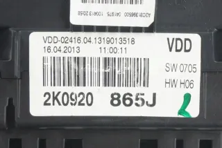 2K0920865J Щиток приборов (приборная панель) Volkswagen Caddy 3 Арт e7341868, вид 2