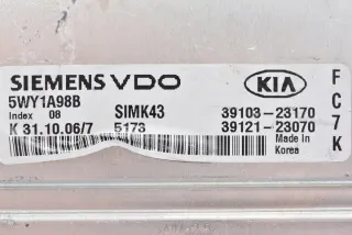 5WY1A98B 39103-23170 39121-23070 Блок управления двигателем Kia Sportage 2 Арт e7423908, вид 2