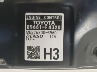 89661F4320 MB2768003960 89661-F4320 mb276800-3960 Блок управления двигателем Renault Clio 2 Арт e7662419, вид 2