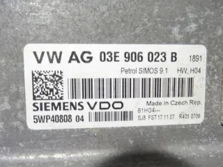 03E906023B 5WP40808 5J0920800B 4B0905851C Блок управления двигателем Skoda Fabia 2 Арт e7705136, вид 9