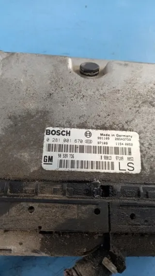 0281001670 Блок управления двигателем Opel Astra G Арт e7811925, вид 2