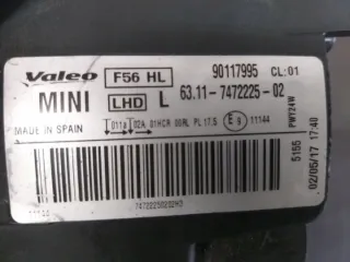 7472225-02 Фара левая MINI Cooper F56,F55 Арт e7965175, вид 4