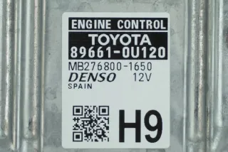89661-0U120 MB276800-1650 Блок управления двигателем Toyota Yaris 3 Арт e8056654, вид 2