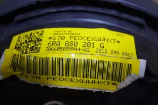 6R0880201G 2757665 Подушка безопасности Volkswagen Polo 5 Арт e8210144, вид 9