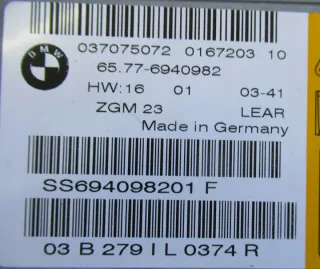 6940982 Блок AirBag BMW 7 E65/E66 Арт e8309964, вид 3