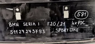 5112723793 Бампер задний BMW 1 F20/F21 Арт e8356750, вид 8
