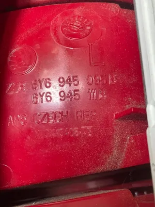 6Y6945095B Фонарь задний левый Skoda Fabia 1 Арт e8374195, вид 2